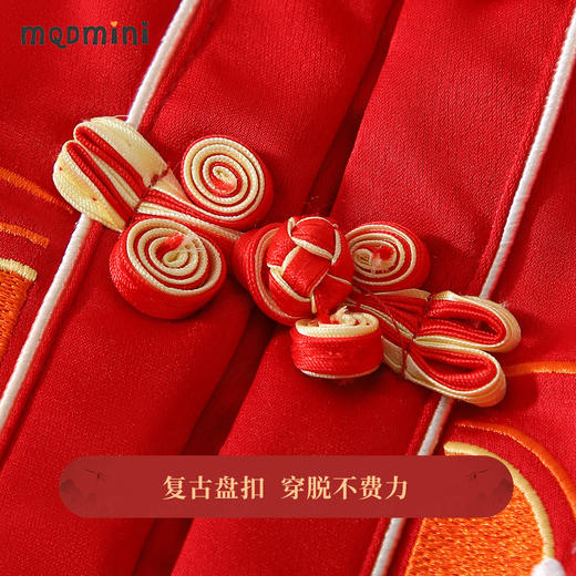 【新年战袍 两件套】【100-140】【MQDmini】女童裙子套装加厚套装网纱公主裙拜年服 商品图7