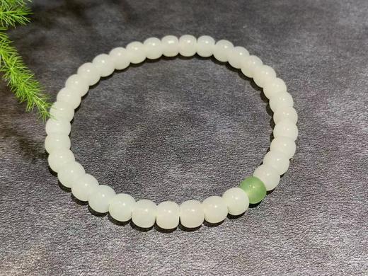 【御珠宫坊】羊脂白玉手串 商品图0