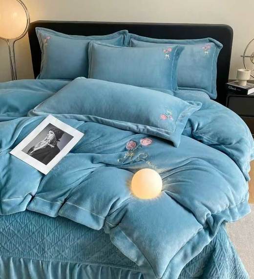 【远梦】牛奶绒床盖四件套 商品图7