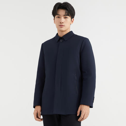 【90%鸭绒】圣得西商务休闲中长款羽绒服男冬季新款翻领外套2462941011 商品图4