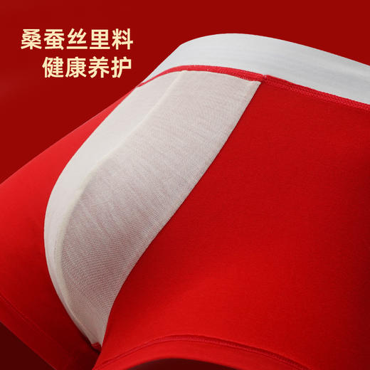 贝佳人舒适红色本命年喜庆男士底裤BM752031 商品图3