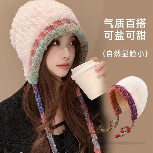 【轻柔保暖，更显脸小】帽子女冬季新款 毛绒针织帽 护耳保暖 防寒显脸小 可爱百搭毛线帽-QQ 商品图0