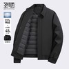 【90%鸭绒】圣得西黑色男士羽绒服冬季时尚潮流夹克外套 商品缩略图0