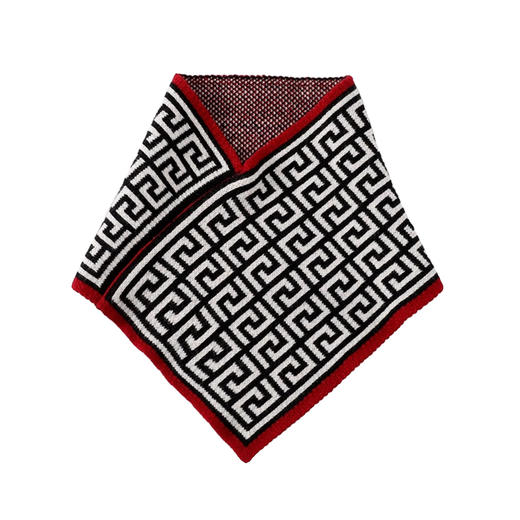 【随性慵懒敲时尚，满满时髦气息】高品质围脖 护颈椎男女防寒 秋冬季千鸟格三角巾 花色防风假领围巾-QQ 商品图4