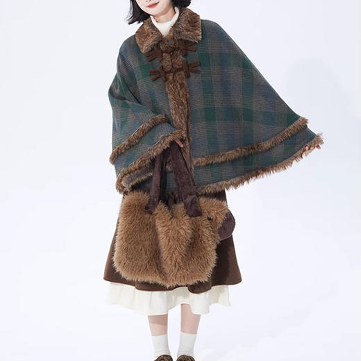 裁缝学苑AS382毛呢子大衣女披风绗棉披肩纸样斗篷复古打版裁剪样板 商品图4