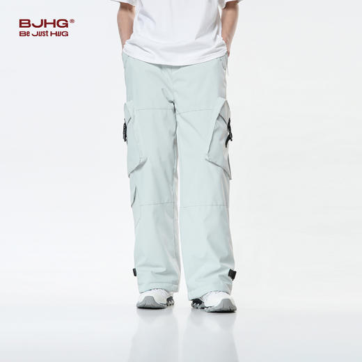 BJHG不计后果工装羽绒裤男款冬季外穿90白鸭绒直筒休闲户外冲锋裤 商品图3