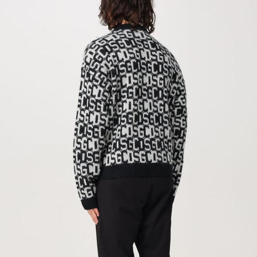 GCDS 男士字母徽标提花混纺羊毛针织衫 混色 A2CU1503KF510 商品图1