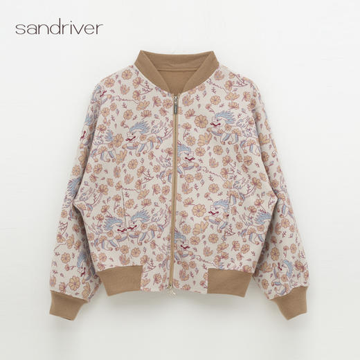 西藏“吉祥狮”正反两穿羊绒双面呢外套SJF96W354N 商品图0