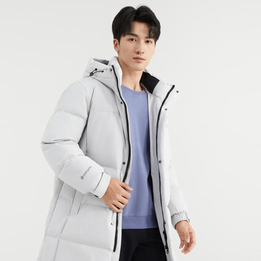 【90%鸭绒】圣得西羽绒服男中长款冬季时尚防风保暖外套 商品图3