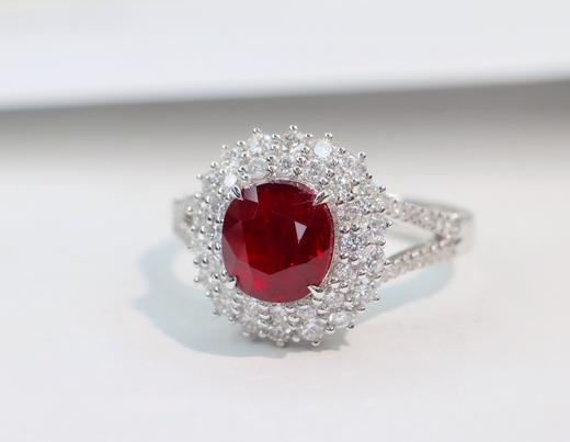 1.65ct刻面红宝石戒指 商品图1