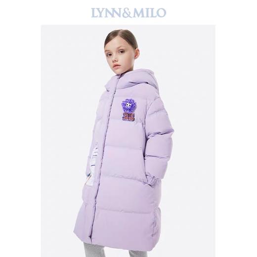 【春上新】【3.8折】8楼琳麦罗 LYNN&MILO 紫色连帽运动常规款羽绒服  吊牌价：2098元  活动价：797元 商品图3