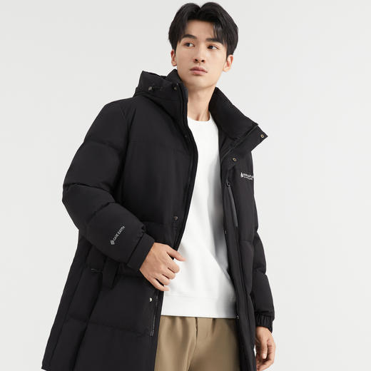 【90%鸭绒】圣得西羽绒服男中长款冬季时尚防风保暖外套 商品图1