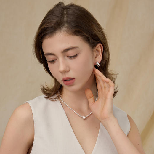 ARSIS｜蛇来运转系列 蛇纹纳财双环耳圈 商品图5