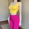 Gymicon能量符号 新款无缝针织莱卡固定罩杯运动瑜伽内衣YAWX2222 商品缩略图1