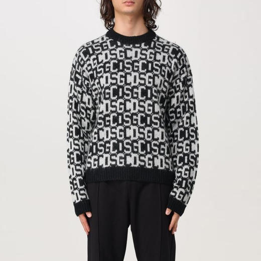 GCDS 男士字母徽标提花混纺羊毛针织衫 混色 A2CU1503KF510 商品图0