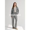 MAISON CECILE灰色/白色高克重羊毛针织运动连帽拉链开衫 商品缩略图1