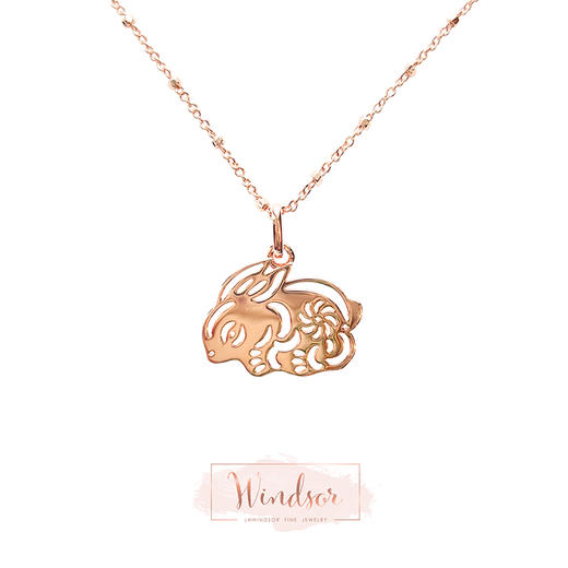 LHWINDSOR 兔子剪纸项链 商品图0