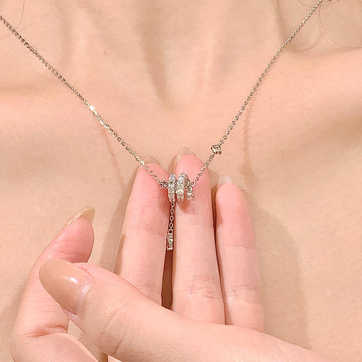 卡蒂罗KADER 灵蛇心愿小蛇小蛮腰项链 新中式 新年本命年闪耀锁骨链 满钻璀璨转运珠 新年礼物 商品图5