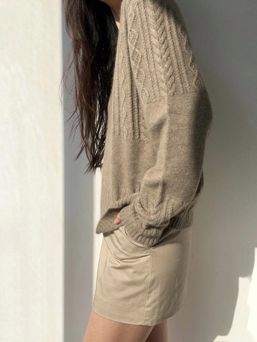 VC｜SS24074 Esha skirt with pocket [ 半身裙  卡其 / 黑 ] 商品图2