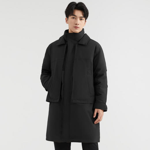 【90%鸭绒】圣得西假两件设计男士羽绒服冬季24新款防寒保暖棉服 商品图4