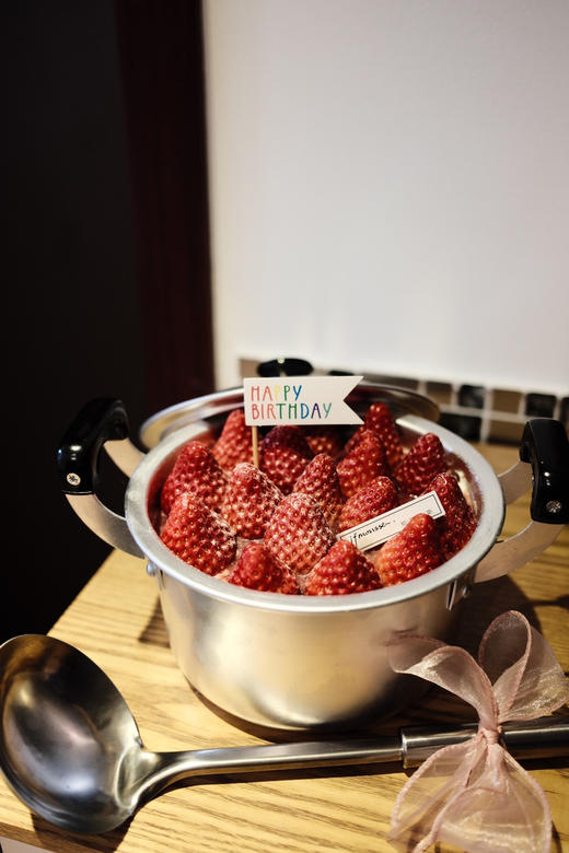 「经典」小铝锅 草莓蛋糕 一层夹层 送汤勺 商品图2