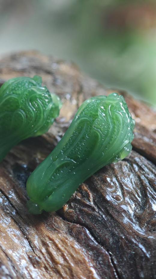 至味清欢·和田玉白菜吊坠【嘉石313】 商品图2