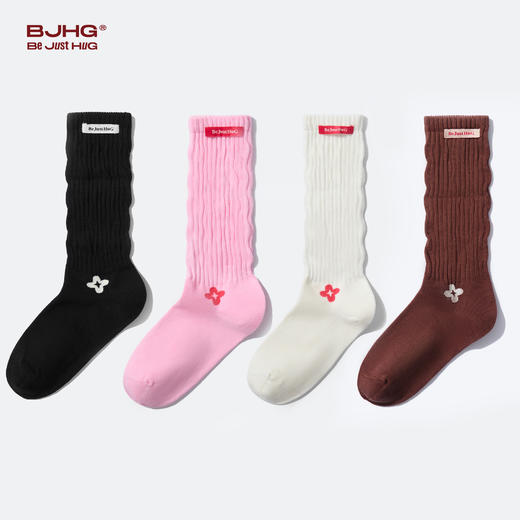 BJHG不计后果潮牌堆堆袜长筒袜子女秋冬2024新款爆款运动休闲长袜 商品图3