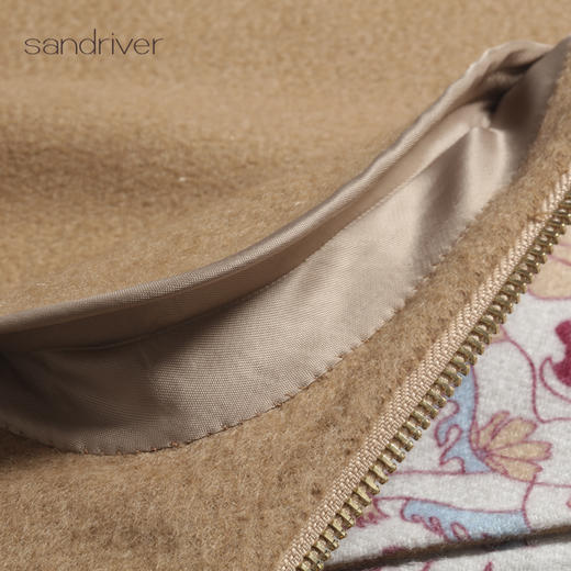 西藏“吉祥狮”正反两穿羊绒双面呢外套SJF96W354N 商品图4