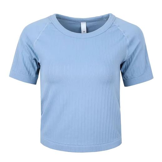 Gymicon能量符号 无缝一体织性感瑜伽短袖女跑步运动健身衣YASY2411 商品图4