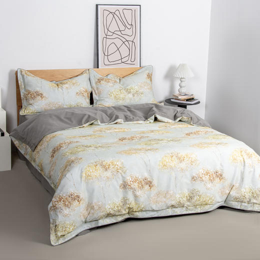 暖绒数码四件套-云花妙染-灰 商品图1