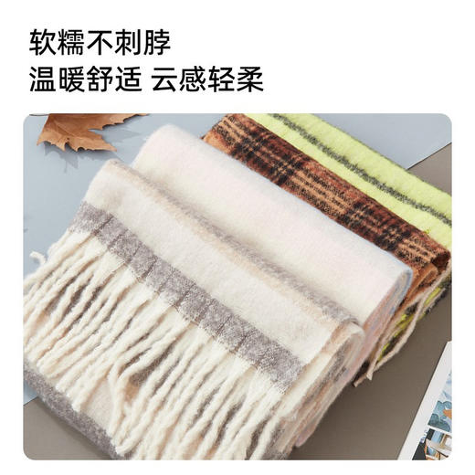 【百变百搭，新品韩系！】轻抚绸缎，秋冬百搭；纹路曼妙，氛围感十足。暖颈护颈，情侣时尚；季节流行，新款必入！ 商品图3