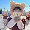 【YW】无忧购39元2件儿童冬季帽子围巾一体加厚保暖毛绒防风护耳帽（截单后7天发货) 商品缩略图2