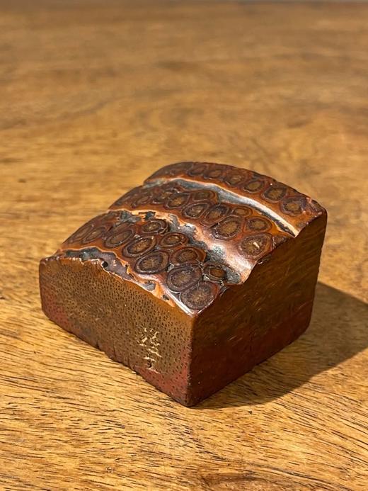 老竹根方形巧雕文人闲章，顺丰包邮 商品图7