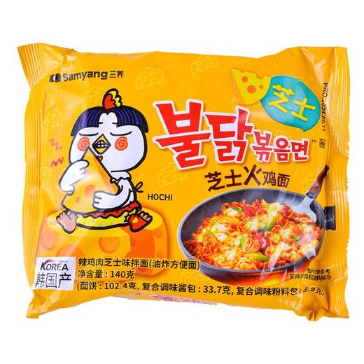 三养 辣鸡肉芝士味拌面140g/袋 商品图0