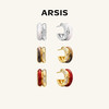 ARSIS｜蛇来运转系列 蛇纹纳财双环耳圈 商品缩略图0
