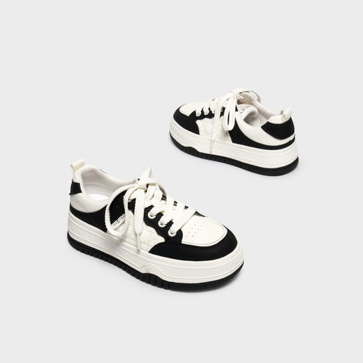 IEF/爱依服2025休闲鞋 春季 时尚小众设计百搭低帮厚底小白鞋15691 商品图2