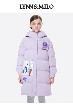 【春上新】【3.8折】8楼琳麦罗 LYNN&MILO 紫色连帽运动常规款羽绒服  吊牌价：2098元  活动价：797元
