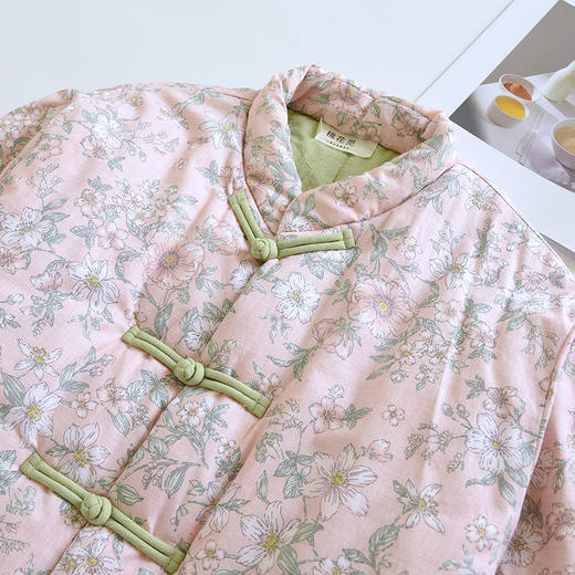 61秋冬季女士保暖棉衣复古保暖外套中老年宽松手工棉花衣棉花袄HLY 商品图3