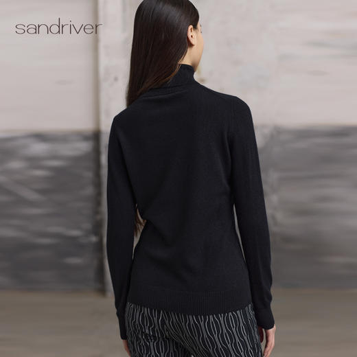 双翻领羊绒女套衫SJF93W419B 商品图4