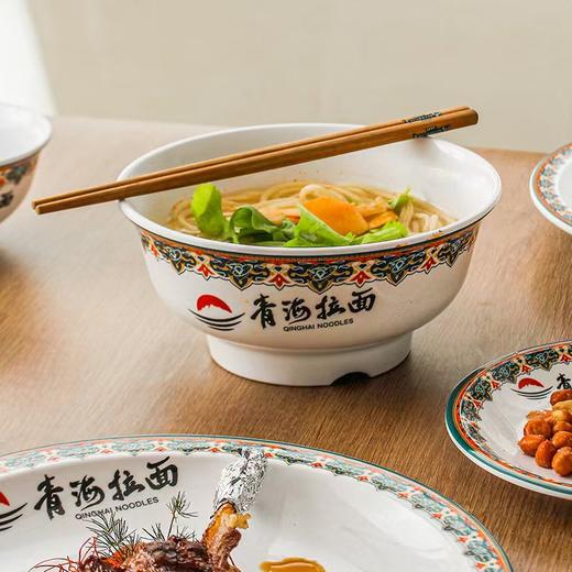 加厚民族风青海拉面密胺仿瓷餐具10个起包邮发货包破损  商品图3