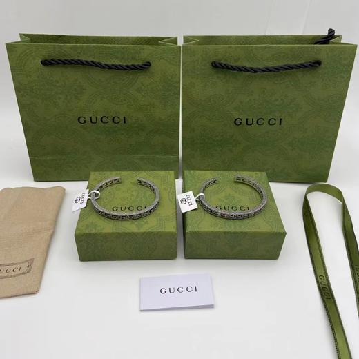 B120931情侣款925银方形logo标志开门窄版手镯 商品图2