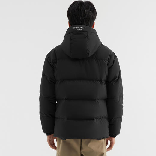 【90%鸭绒】圣得西加厚面包羽绒服短款男24冬季新款纯色连帽外套 商品图4