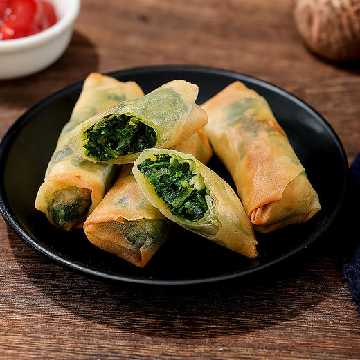 【任意4袋送小馄饨1袋】妙维根蔬菜什锦春卷 | 252g/袋（12只）香菇荠菜/素三丝 白菜胡萝卜 炸煎蒸 老师傅手工包制【妙维根系列买赠，多买多送】 商品图0