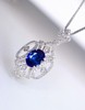 1.1ct刻面蓝宝石吊坠 商品缩略图1