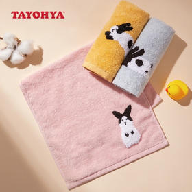 【多样屋专柜】多样屋绒毛软趴兔童巾三条装/25*50cm毛巾纯棉洗脸卡通可爱宝宝