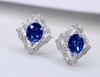 1.6ct刻面蓝宝石耳钉 商品缩略图2