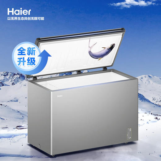 海尔（Haier）冰柜【新品】302L风冷无霜冰柜不结霜大容量家用冰柜一级能效电子控温冻藏两用冷柜 【新品】-38℃速冻风冷无霜 302L 商品图2