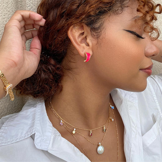 LHWINDSOR温莎珠宝 生命力耳环原创设计耳饰小众设计小清新饰品 商品图8