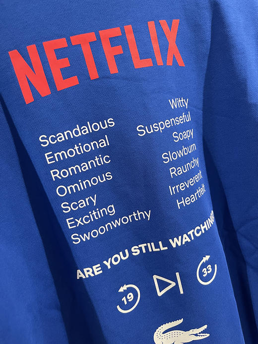 Lacoste/法国鳄鱼  男士圆领纯棉宽松刺绣标长袖卫衣 SH7717 商品图3