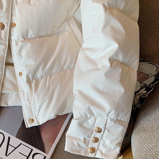 AHM mnfs9797小香风翻领棉服时尚气质保暖短外套 商品图2